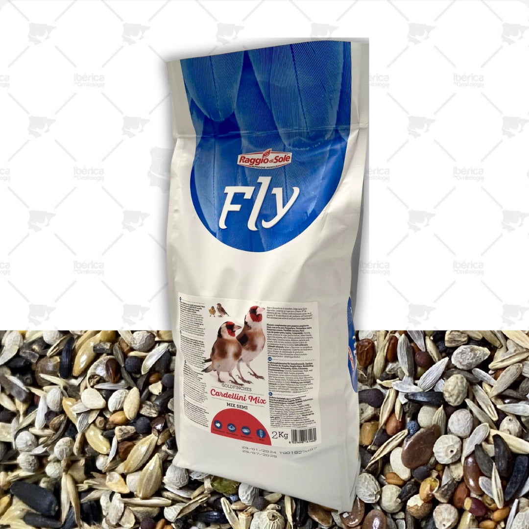 Mxt. Jilgueros Cardellini Mix (Raggio): Mixtura de una gran variedad de semillas especial para Jilgueros