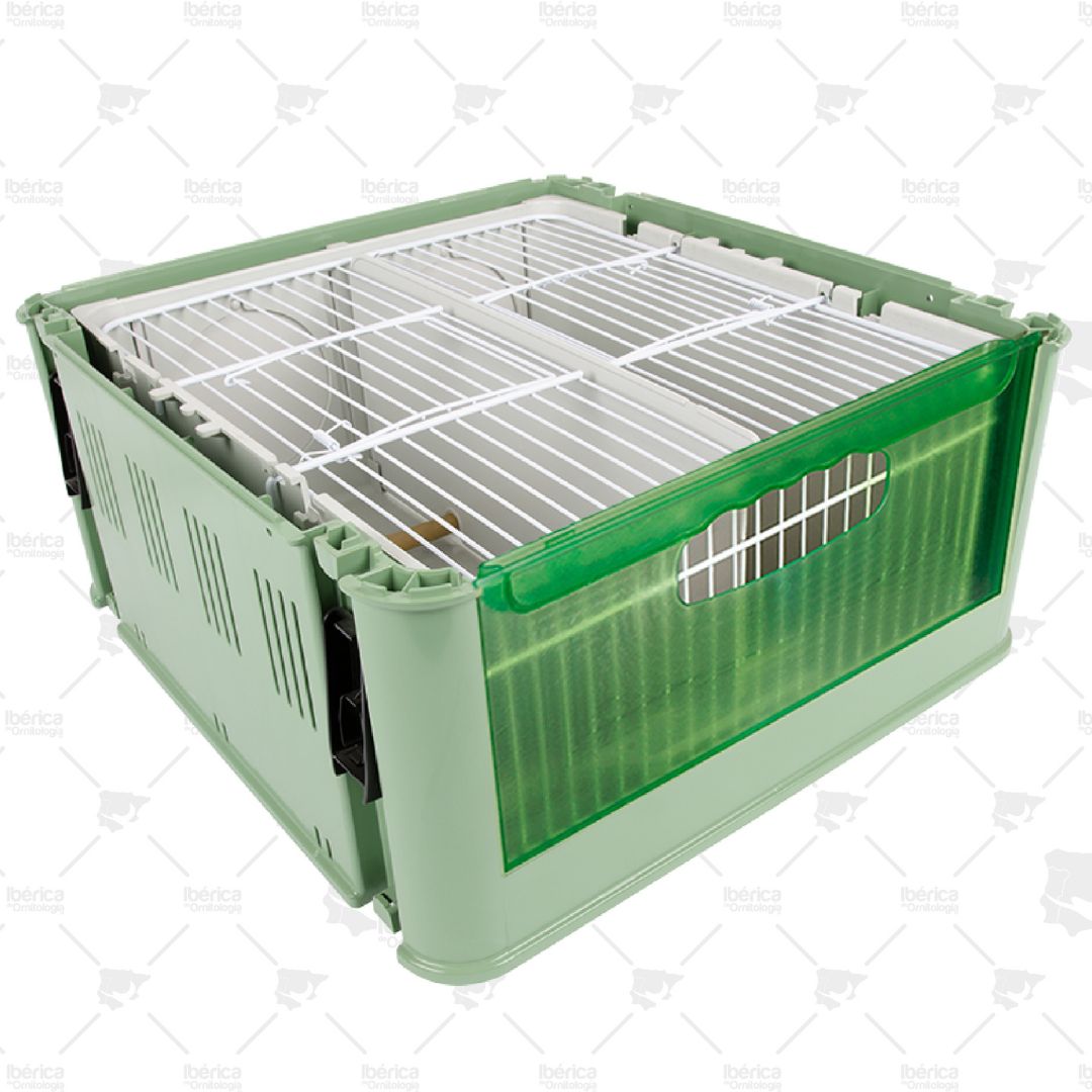 Transportin Tino con Comedero Interno Art.201 2GR: Perfecto para un traslado seguro para tus pájaros ibericadeornitologia