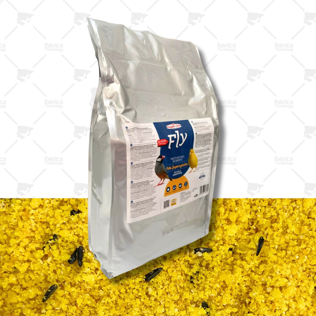 Pasta Amarilla HB Superguiallo (Raggio) : Pasta húmeda profesional para pájaros ibericadeornitologia