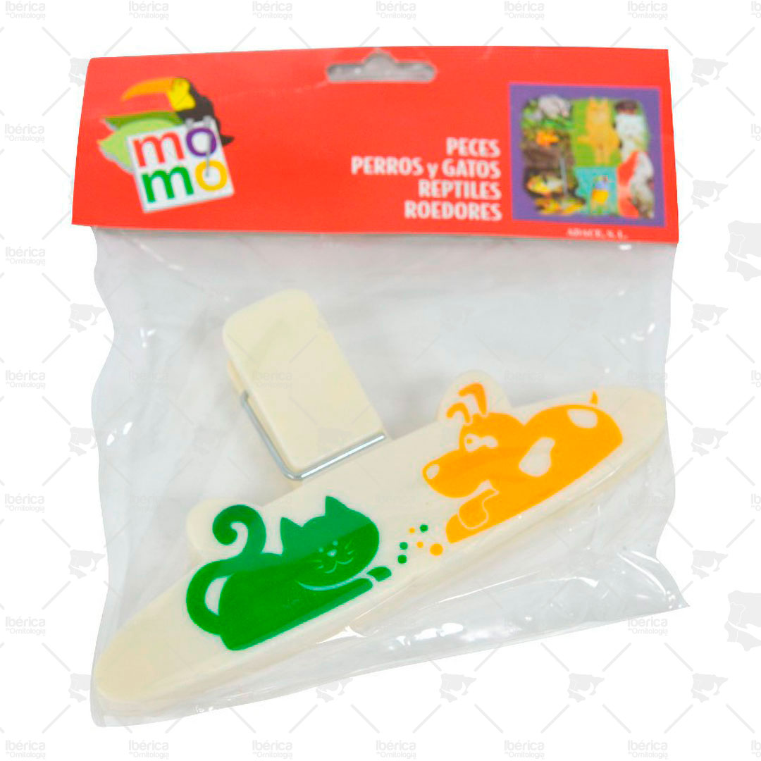 Pinza para cerrar bolsas. Permite mantener cualquier alimento en perfecto estado de conservación ibericadeornitologia