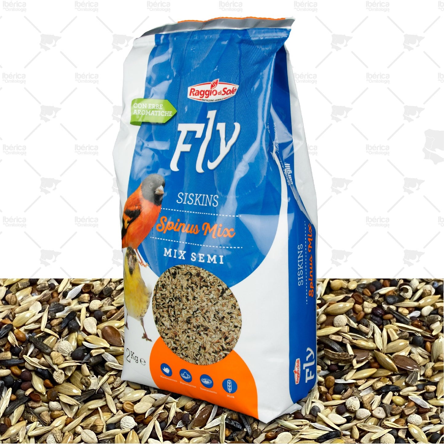 Mxt. Spinus Mix (Raggio): Mixtura de alta calidad formulada para Jilgueros ibericadeornitologia