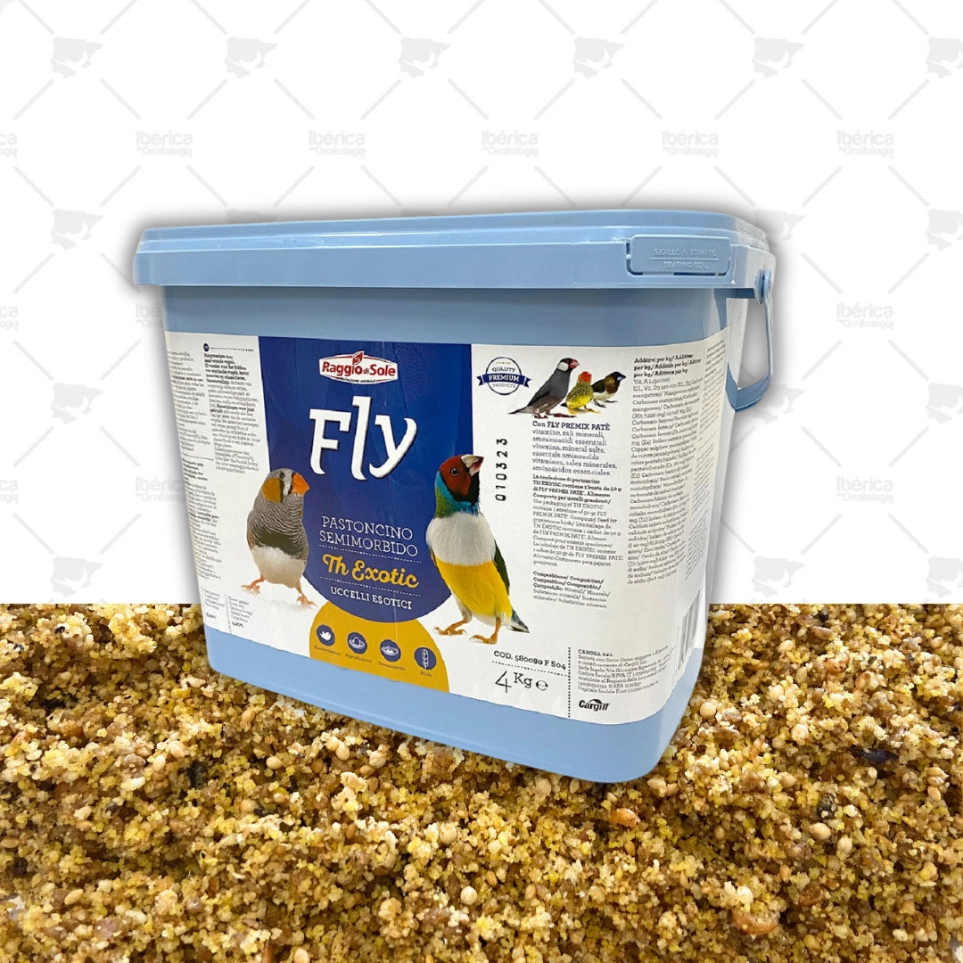 Pasta Exoticos TH Exotic (Raggio) 4 Kgs: Pasta alimenticia para exóticos de pico corto ibericadeornitologia
