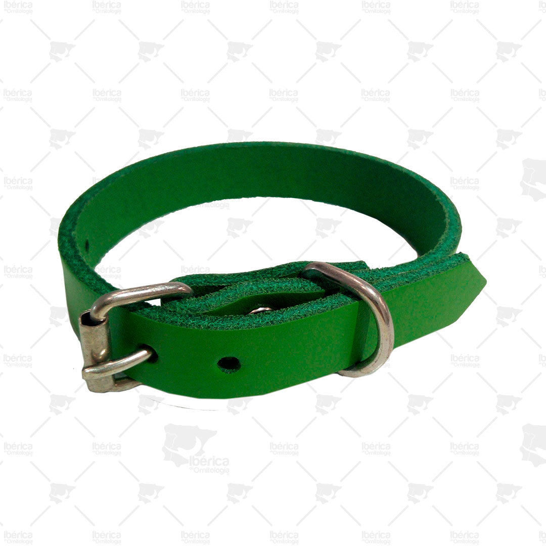 Collar para perros medianos en piel con hebilla Nro 34 (16 mm). ibericadeornitologia
