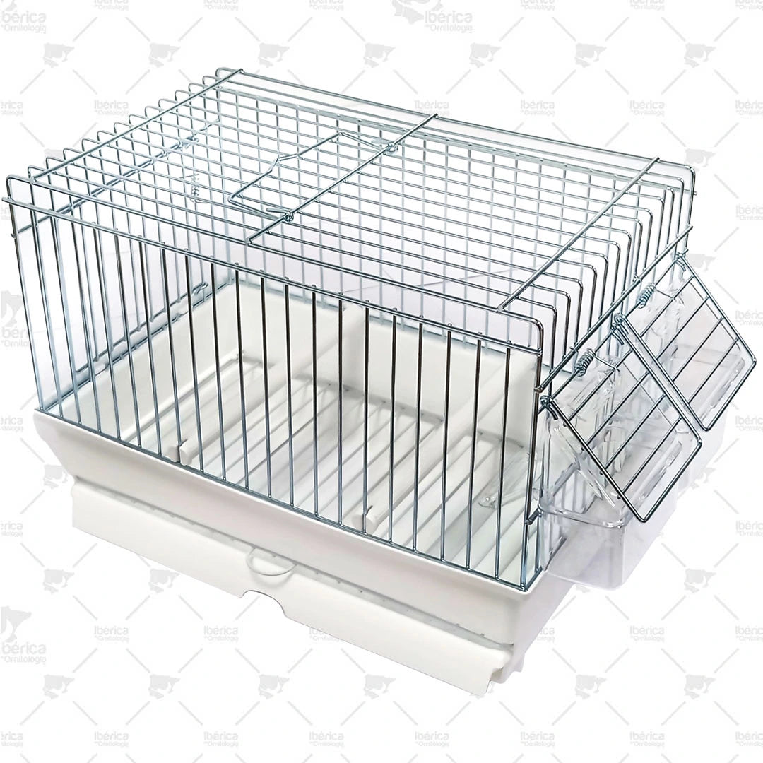 Jaula de Transporte de Brooklyn Blanca (Art. 443W) – 2GR Trasportín Blanco, Completo con Accesorios