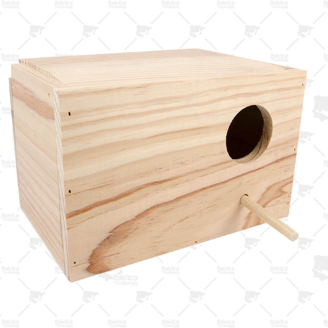 Nido Madera Periquitos Grande Sisal Fibre: Nido de madera perfecto para tus periquitos grande ibericadeornitologia