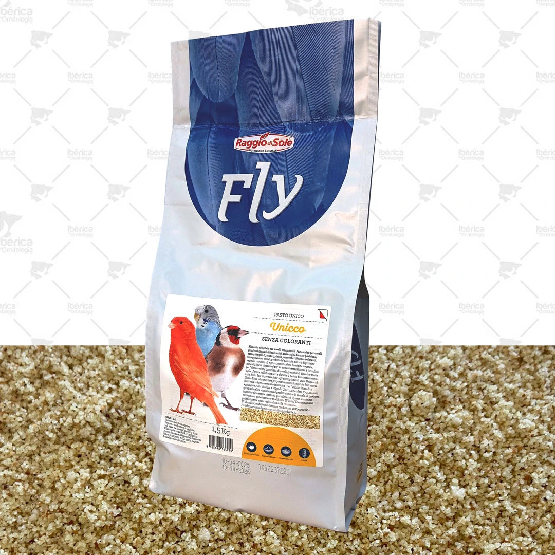 Ração de manutenção para aves Unicco de raggio di sole, recomendada para alimentação diária de aves