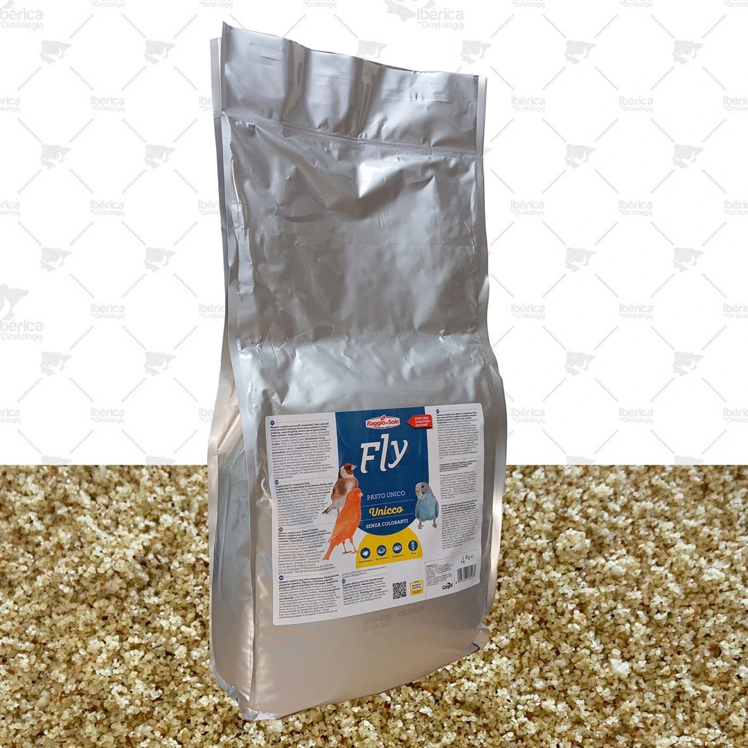 Pienso de muda y mantenimiento para pájaros "Unicco" de Raggio di sole. Recomendado en la alimentación diaria de los pájaros