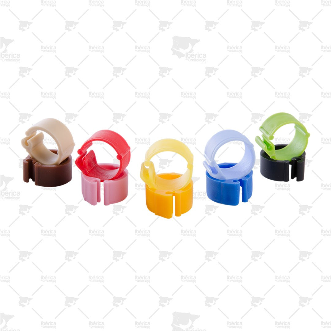 Anillas para Palomas de Plástico 8 mm Abierta (100 und /Sisal Fibre): Accesorios para el marcaje de aves ibericadeornitologia