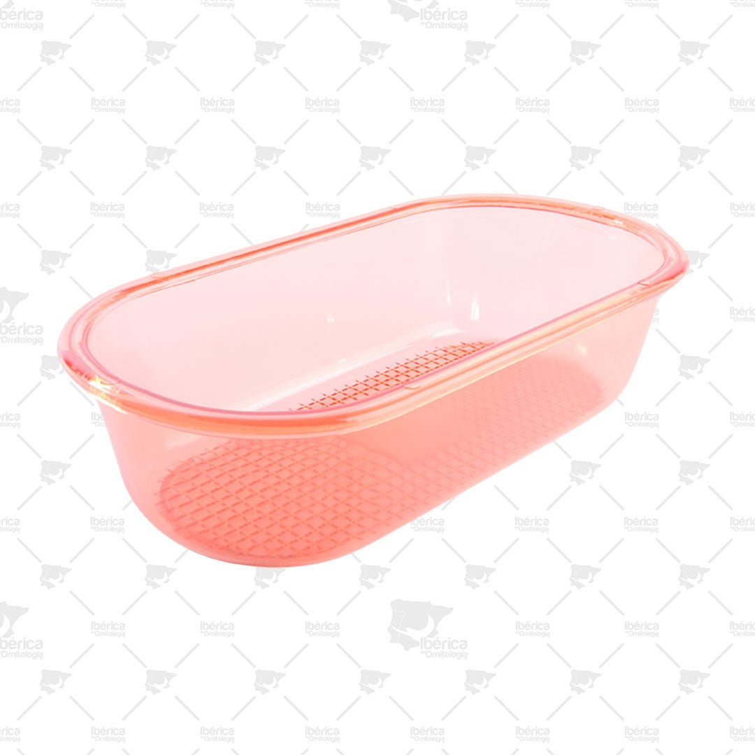 Bañera para pájaros Interior Grande (Lisa) : ideal para asear y desparasitar a tus aves. ibericadeornitologia
