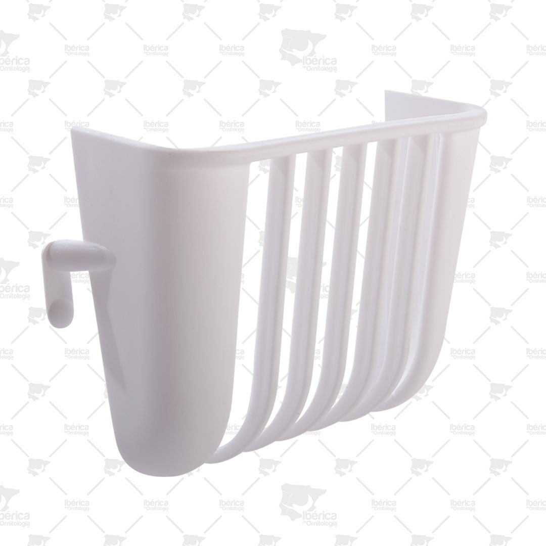 Porta Juta y Verdura Art.122 2GR Practico elemento para colocar la juta y verdura enganchada en la jaula ibericadeornitologia