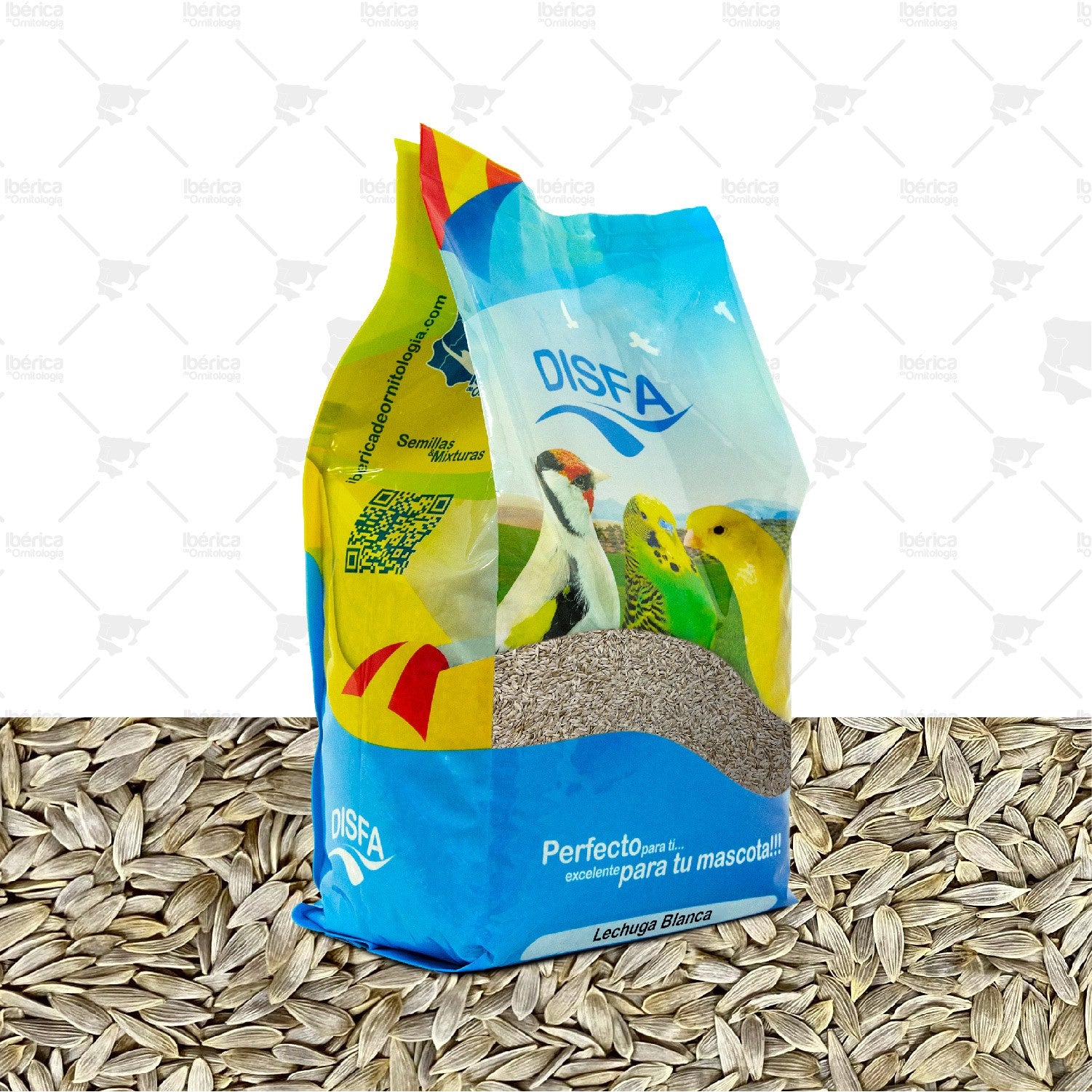 Lechuga Blanca (Disfa) 750 grs semillas complementarias muy refrescantes con aportes de vitaminas y ácido fólico ibericadeornitologia