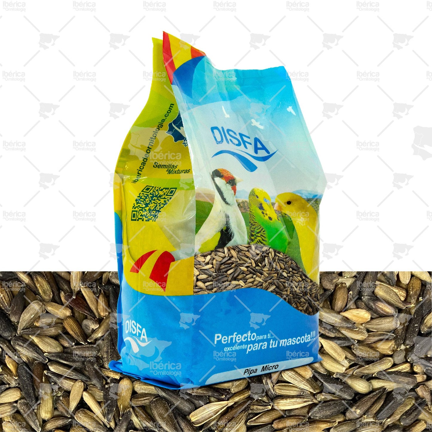 Pipa Girasol Micro (Disfa) 750 grs: Alimento altamente nutritivo ideal para incrementar el celo ibericadeornitologia