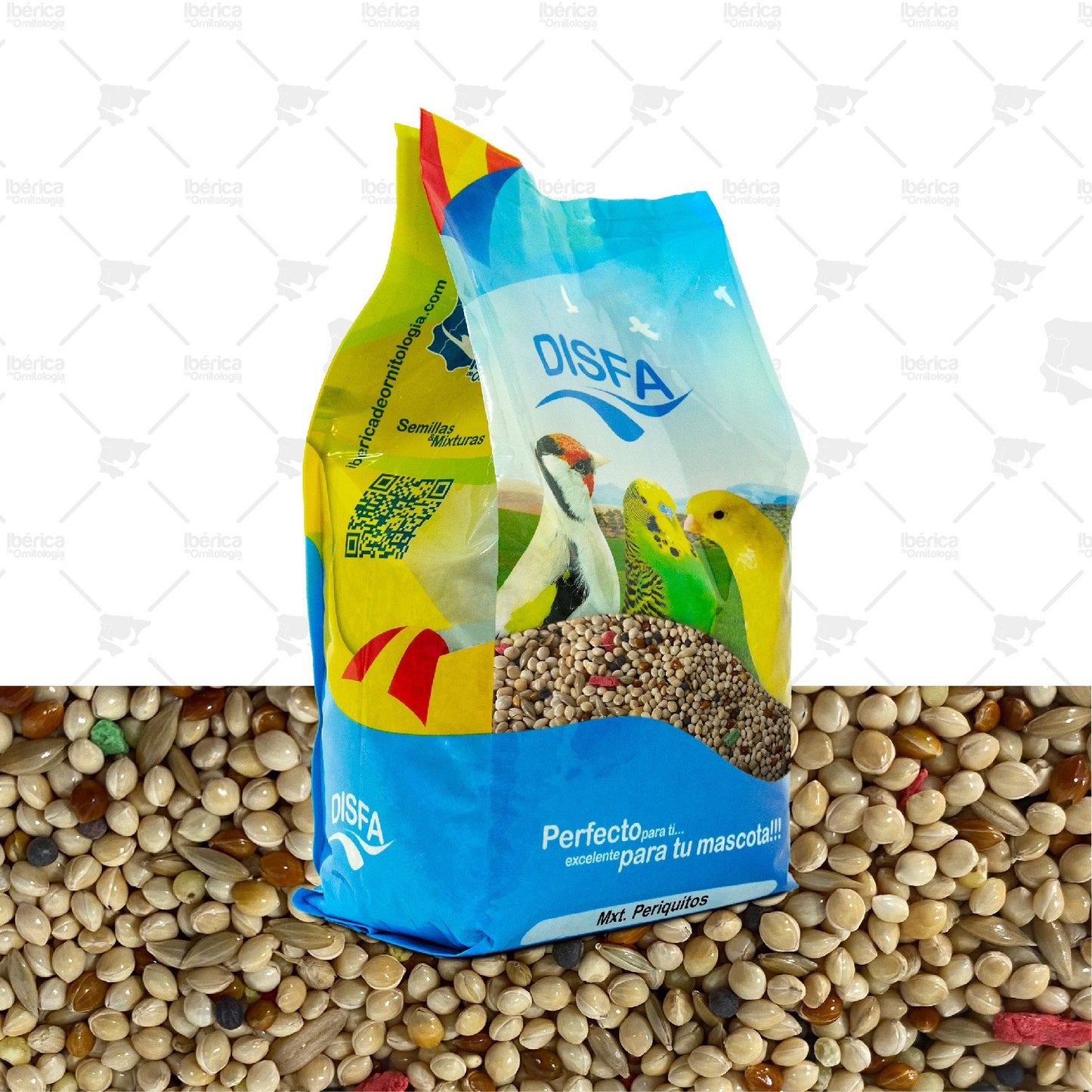 Mxt. Periquitos (Disfa): Mix de alta calidad para alimentación de Periquitos ibericadeornitologia