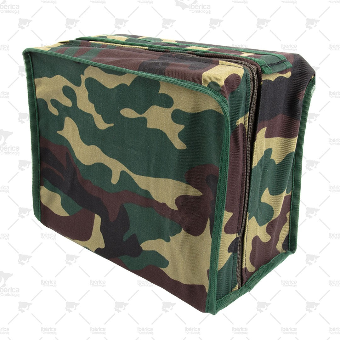 Funda Camuflaje "Con Cremallera" Lisa: Funda de camuflaje con asa para facilitar su transporte ibericadeornitologia