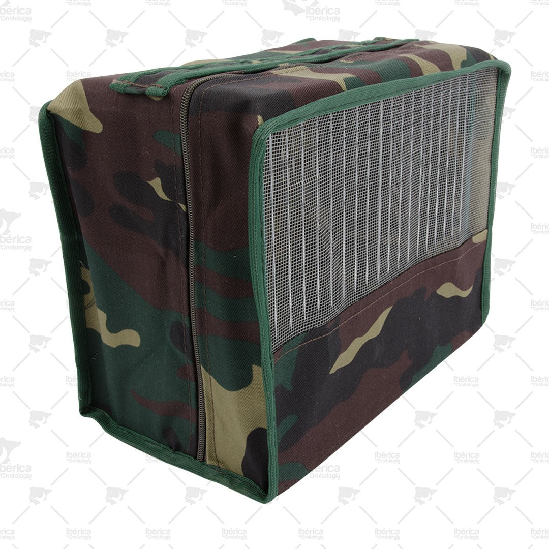 Funda Camuflaje "Con Rejilla" Lisa: Adecuada para las jaulas de canto de tus silvestres. ibericadeornitologia