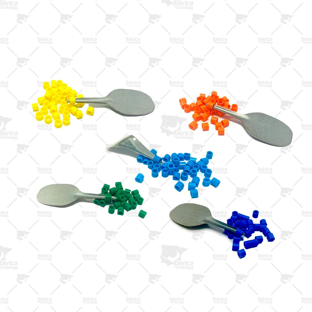 Anillas 3mm con calzador (Sisal Fibre): Anillas para pájaros de amplia variedad de colores ibericadeornitologia