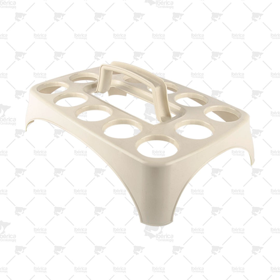 Porta Bebederos I017 12 bebederos medianos (Sta Soluzioni): Cómoda cestita para transportar los bebederos ibericadeornitologia