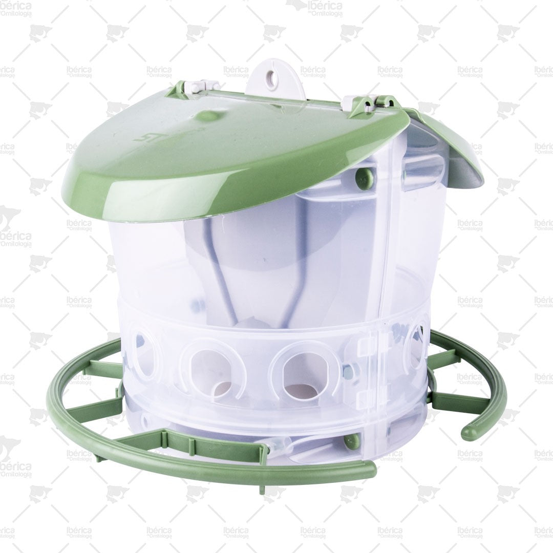 Comedero Doble Space M056 STA Soluzioni: Accesorio fundamental para la alimentación de tus pájaros ibericadeornitologia