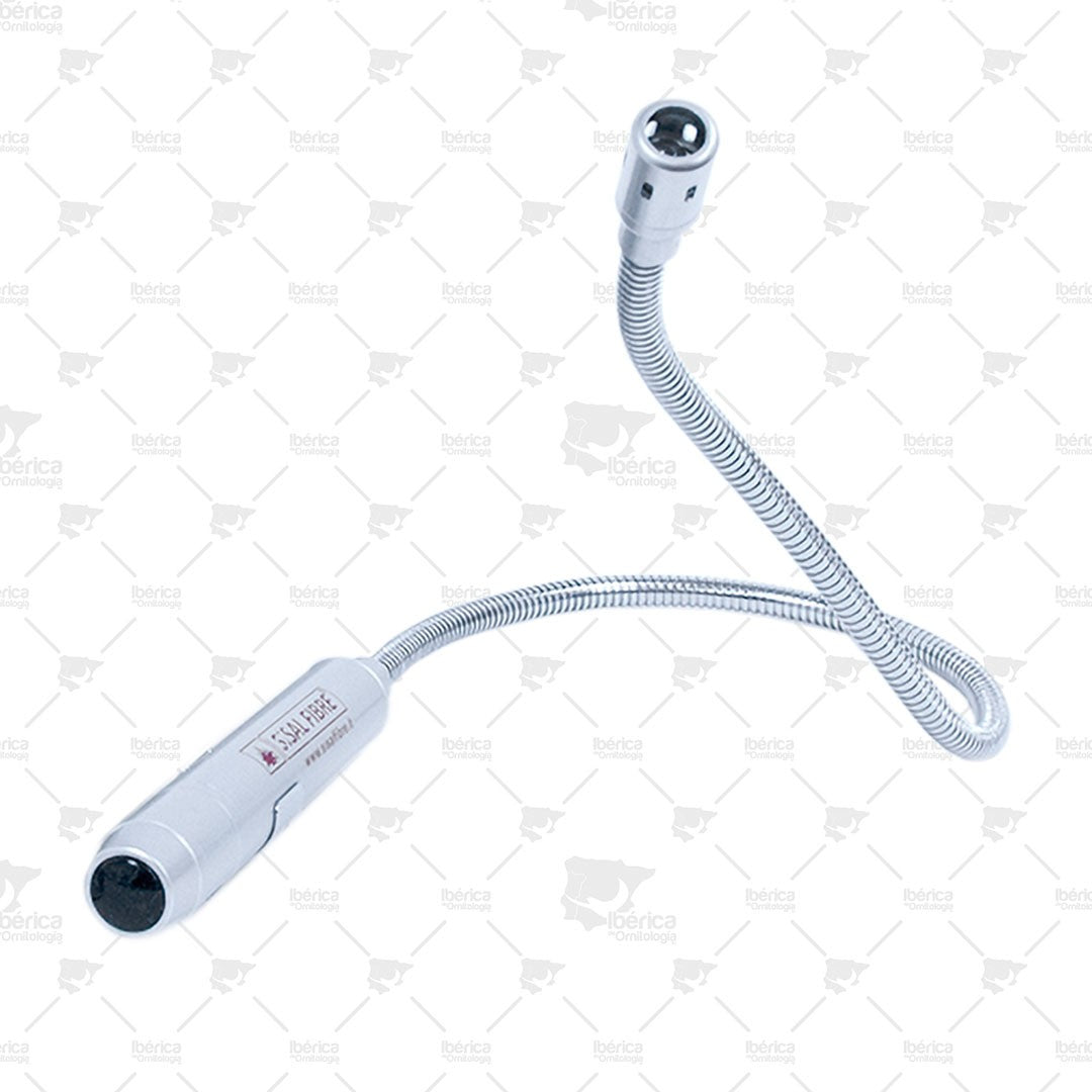 Ovoscopio adaptable de aluminio con iluminación LED de 40 x 1,5 cm (Sisal). Linterna para la inspección del interior del huevo. ibericadeornitologia