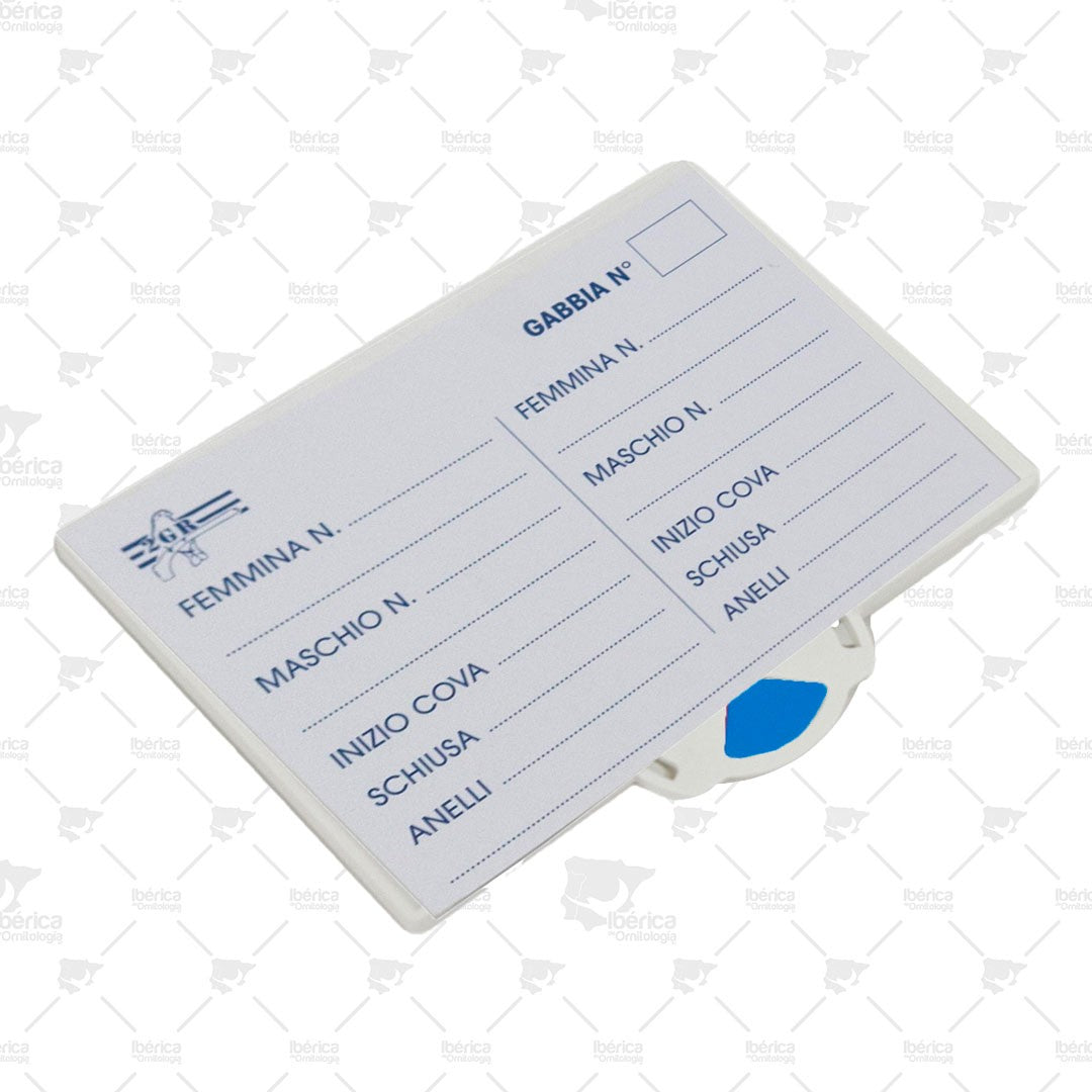 Porta tarjeta Twister Art 384 2GR: Practica ficha de identificación con cuatro colores para identificar el estado de la cría ibericadeornitologia