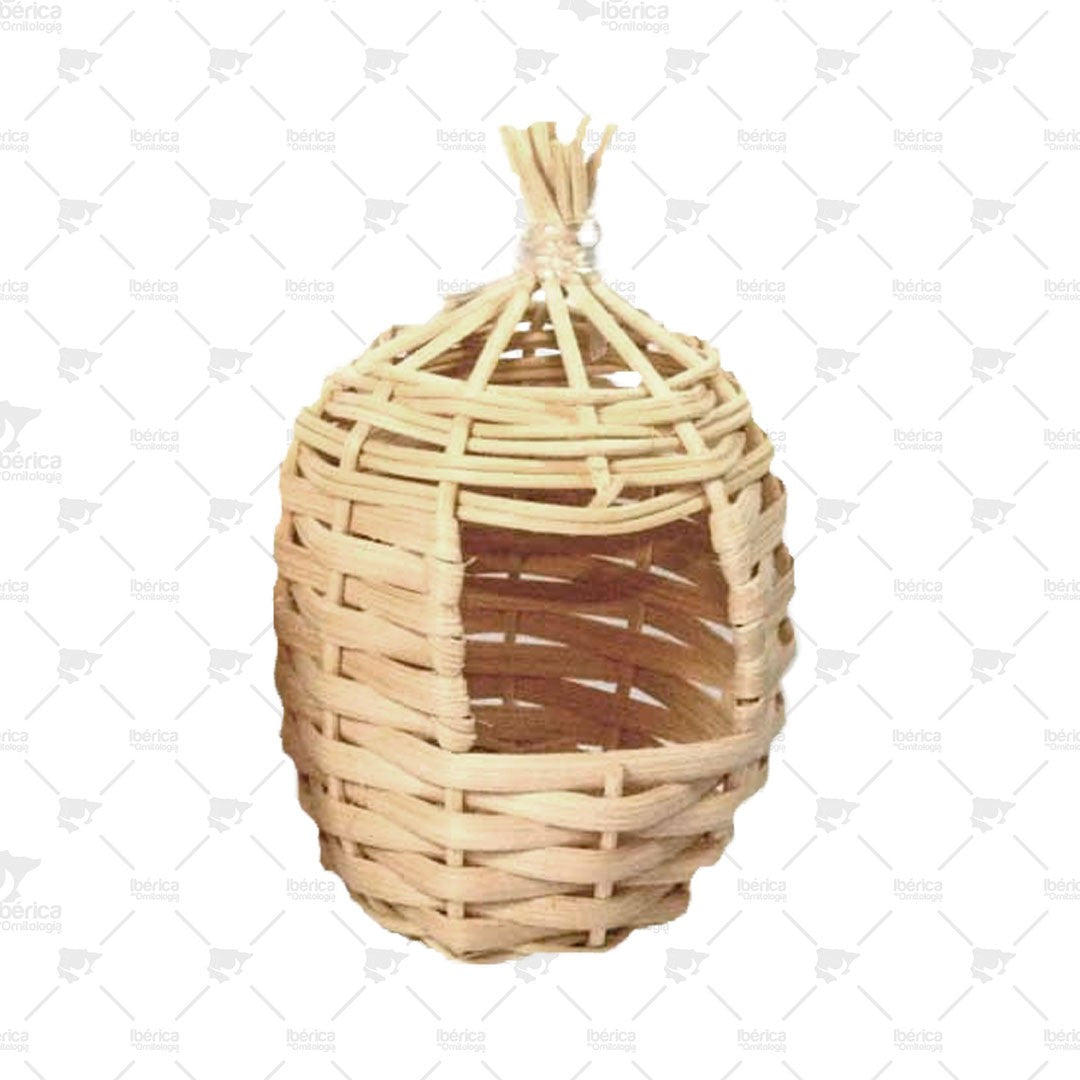 Nido Mimbre para Exóticos Esférico (Sisal Fibre): Accesorio fundamental para el resguardo de tus aves. ibericadeornitologia