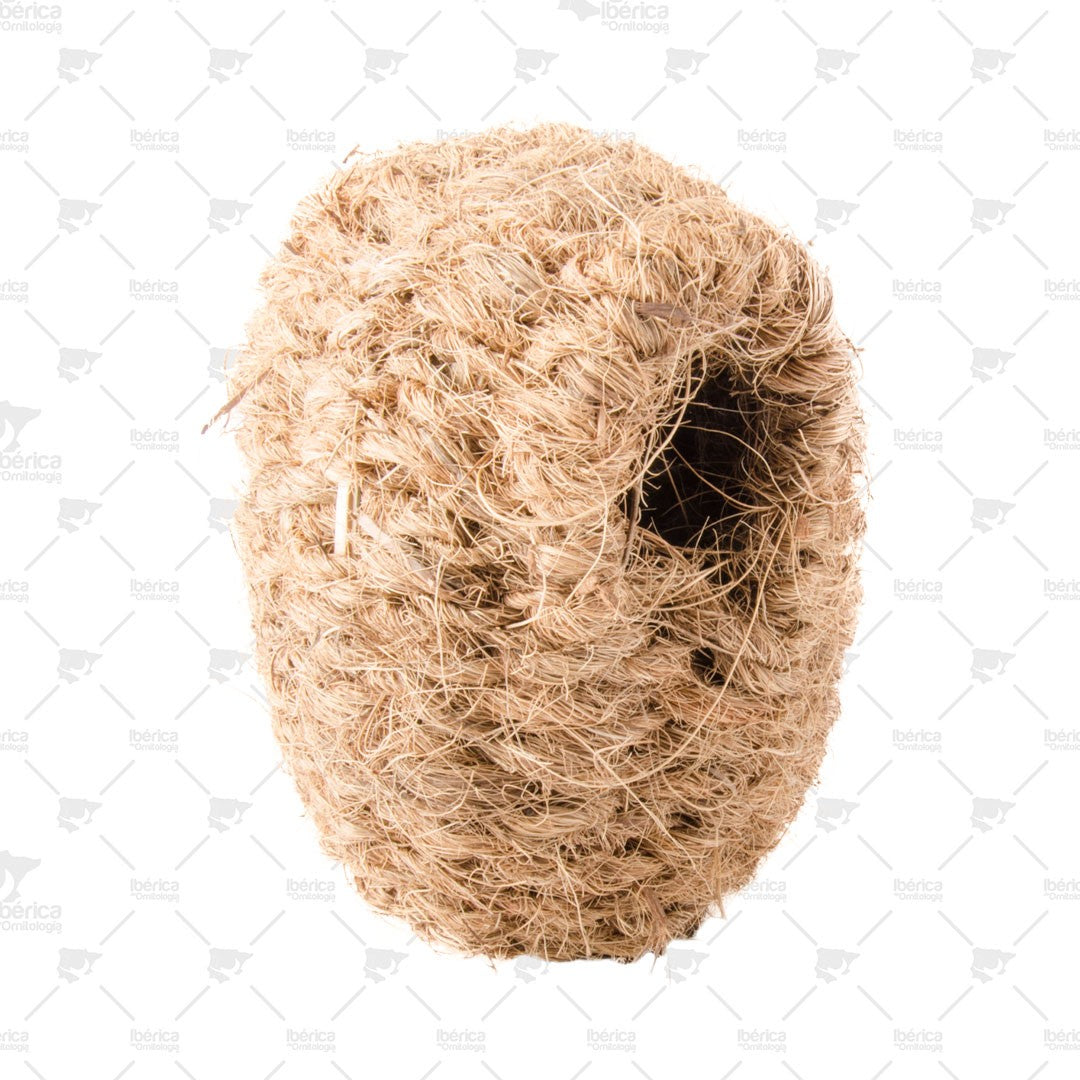 Nido Coco Tejedores Sisal Fibre: diseñado para satisfacer las necesidades de madriguera de cualquier tejedor. ibericadeornitologia