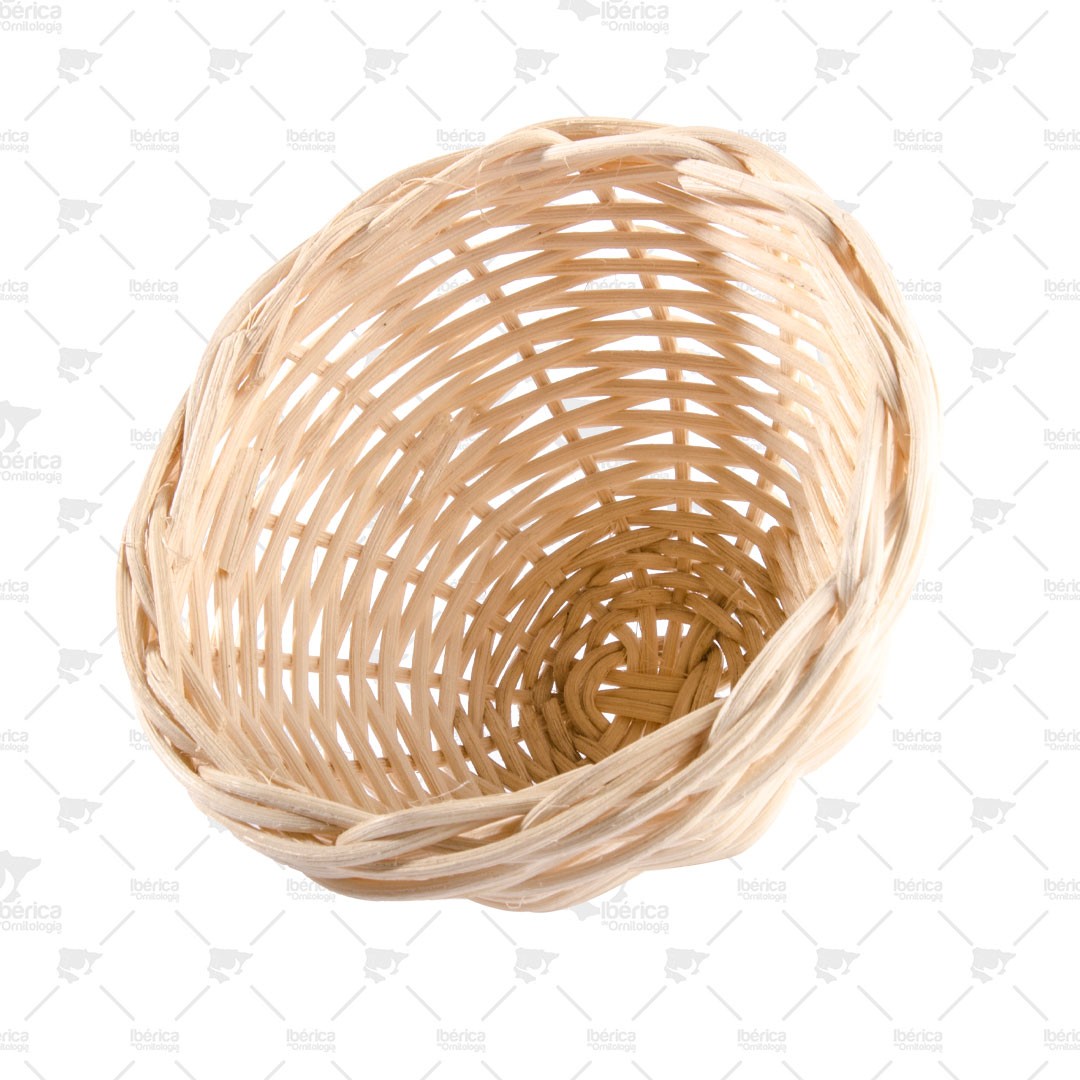 Nido Mimbre 12cm Sisal Fibre: Accesorio fundamental para el descanso y cobijo de tus pájaros ibericadeornitologia