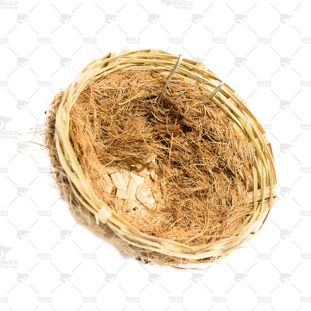 Nido Canarios Bambu Coco 12cm Sisal Fibre: Ideal y con gran solidez para el resguardo de tus pájaros ibericadeornitologia