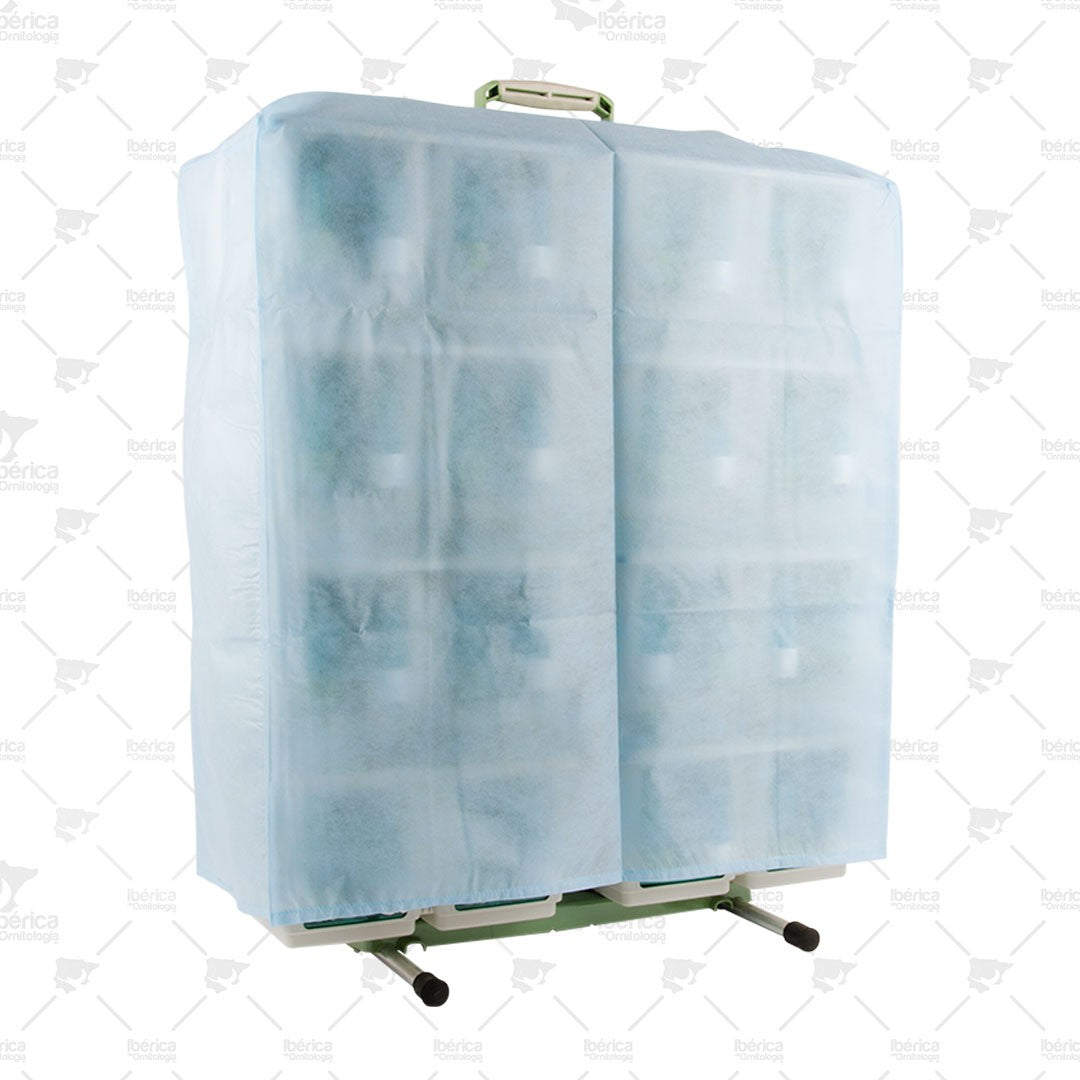 Cobertura para Transportán Nuvola (NZ80) 16 Compartimentos STA Soluzioni: Cómodo y transpirable para tapar tu transportán ibericadeornitologia