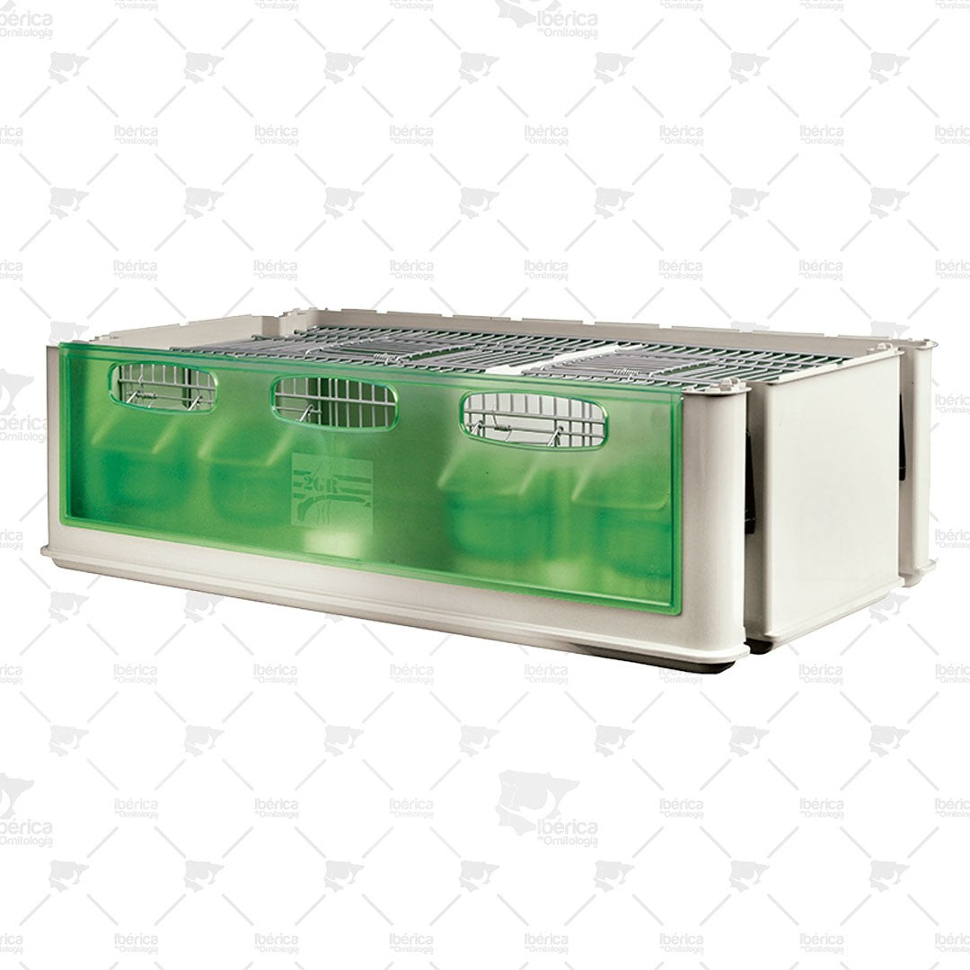 Transportán Maxi Tino con Comederos Externos Art. 205 2GR: Ideal para transportar tus aves de tamAño mediano ibericadeornitologia