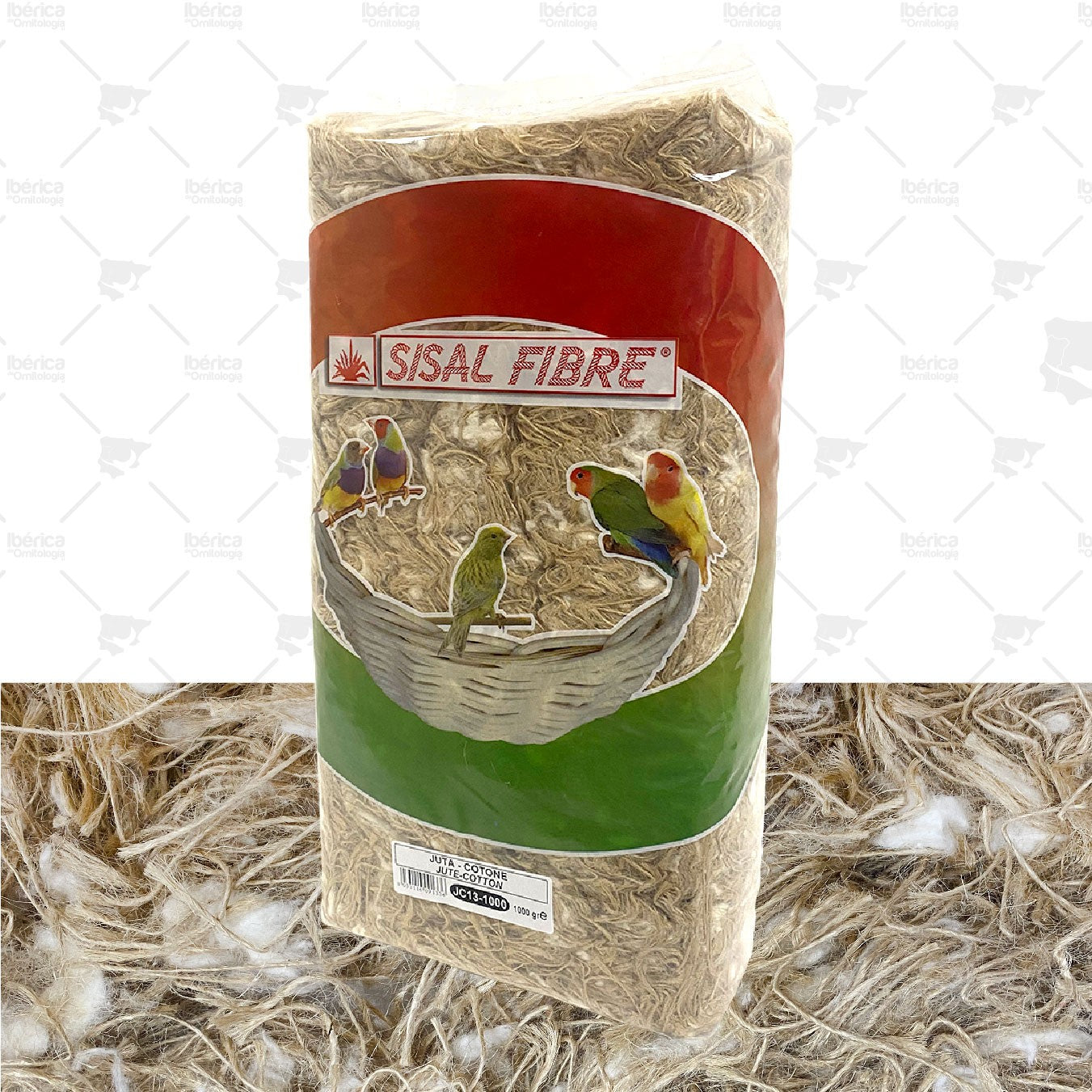 Juta Cotone Sisal Fibre : Mezcla de fibras de alta categoría para la fabricación de nidos para aves ibericadeornitologia