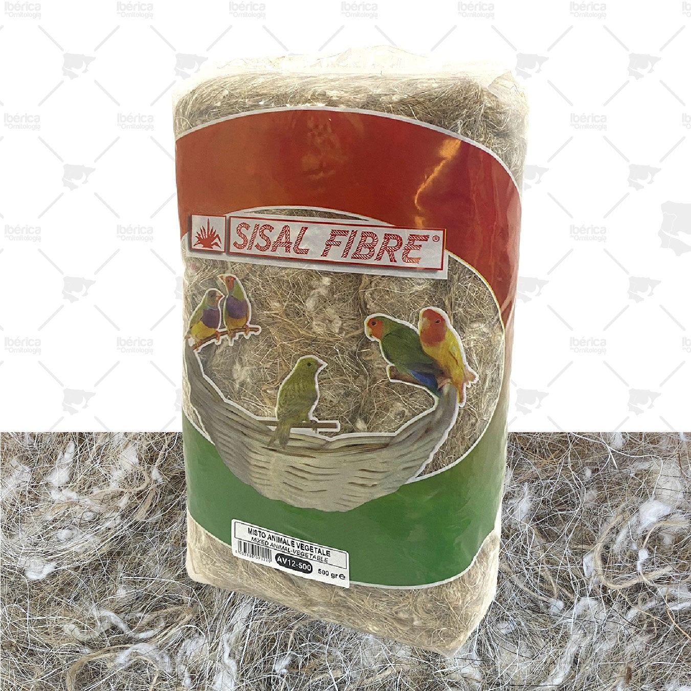 Pelo Mixto Animal Vegetal 500 grs Sisal Fibre: Fibras mixtas procedentes del pelo animal y fibras vegetales ibericadeornitologia