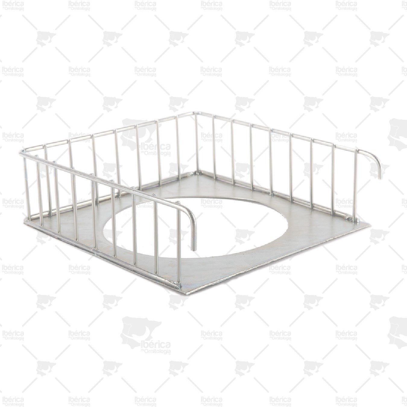 Portanido Interior Balconcillo Pedros: balconcillo cuadrado de metal ideal para canarios y aves silvestres ibericadeornitologia