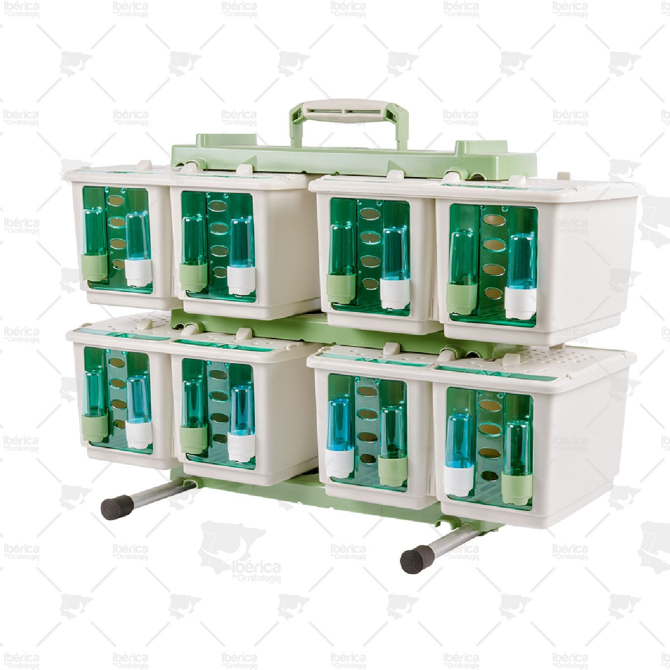 Transportín Nuvola (NZ86) 8 Compartimentos STA Soluzioni: Ideal para el transporte de transporte de tus aves. ibericadeornitologia