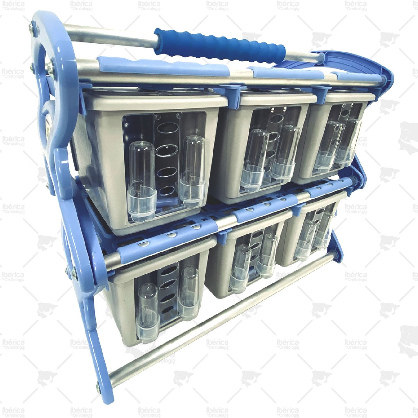 Maleta 6 Transportines Nuvola - Bebederos STA Soluzioni: Ideal para concurso y exposiciones ibericadeornitologia