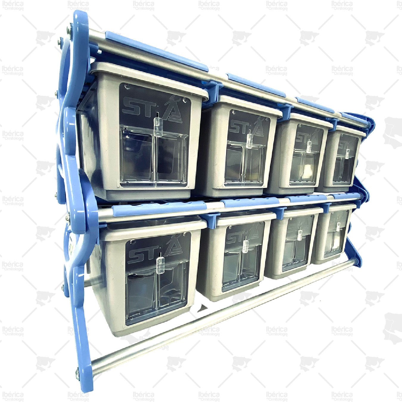 Maleta 8 Transportines Nuvola - Puerta Segura STA Soluzioni: Articulo cómodo y seguro para transportar a tus pájaros ibericadeornitologia