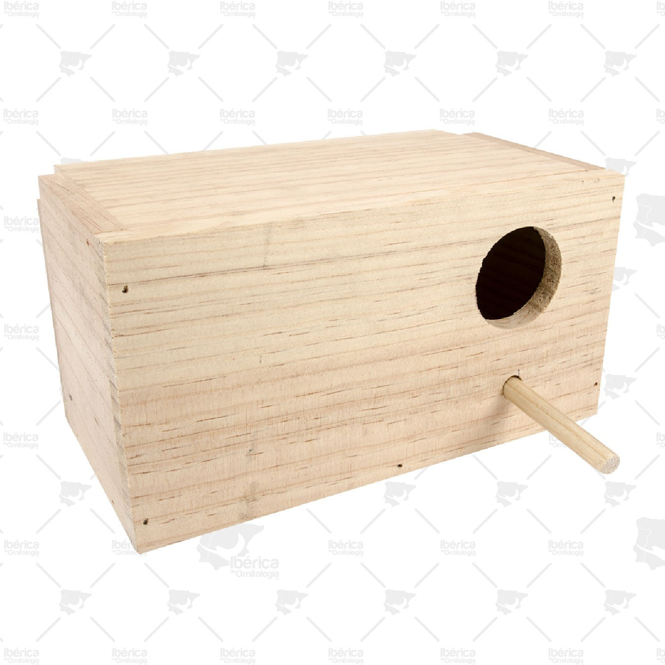 Nido Madera Periquitos pequeños Sisal Fibre: Nido de madera perfecto para tus periquitos pequeños. ibericadeornitologia