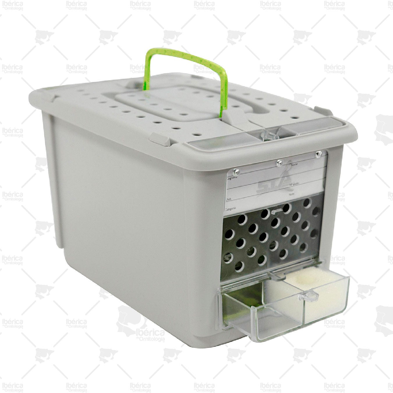 Transportán Nuvola (NZ84) con comedero cajón STA Soluzioni: Comodidad y seguridad para tus pájaros ibericadeornitologia