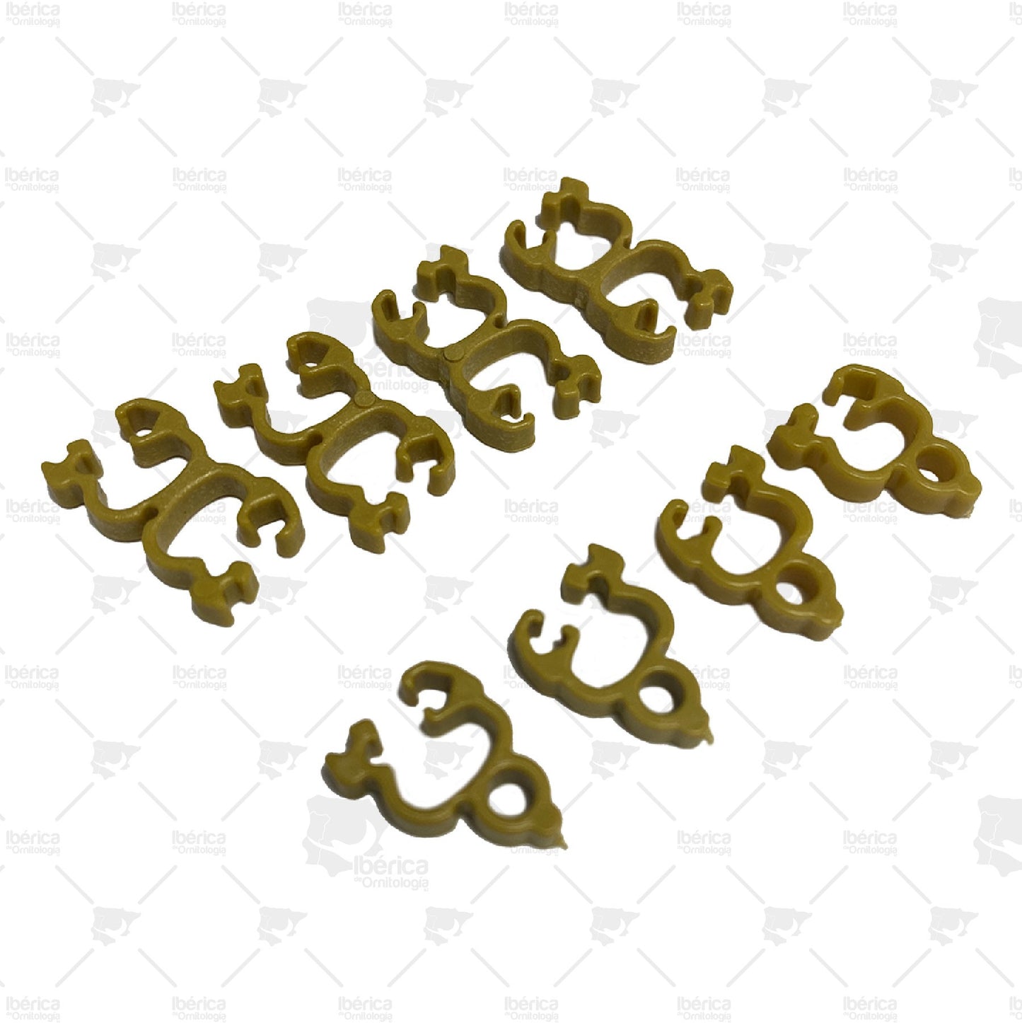 Anilla Correctora de patas: especialmente diseñadas para corregir la abertura de patas o la deformación en la rótula del dedo trasero. ibericadeornitologia