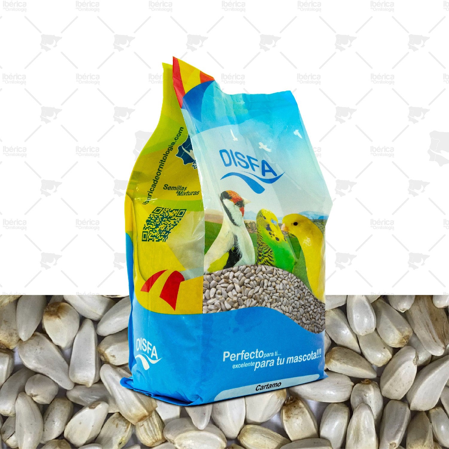 Cártamo (Disfa), semilla con numerosas propiedades tanto alimenticias como para el organismo de pájaros ibericadeornitologia