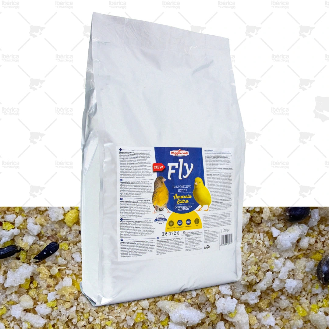 Pasta Amarela Seca Amarela Extra (Raggio): Pasta seca profissional para pássaros