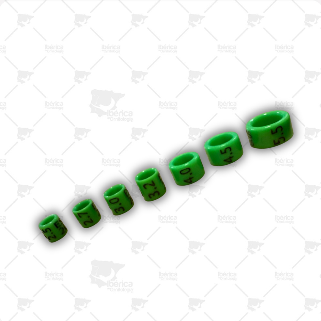 Conforbird Anéis Fechados do Ano: Pacote de anéis plásticos de alta qualidade para pássaros