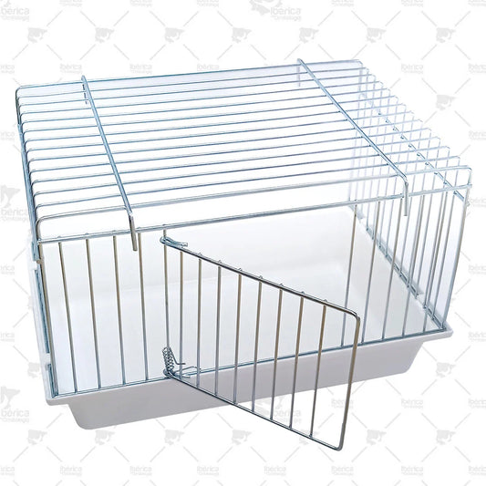 Bañera Exterior Grande para Pájaros Braies Art. 441W de Acero Galvanizado con Puerta – 2GR | Para Jaulas y Voladeras