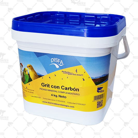 Grit con Carbón (Disfa): Complemento nutricional rico en minerales para la dieta de aves