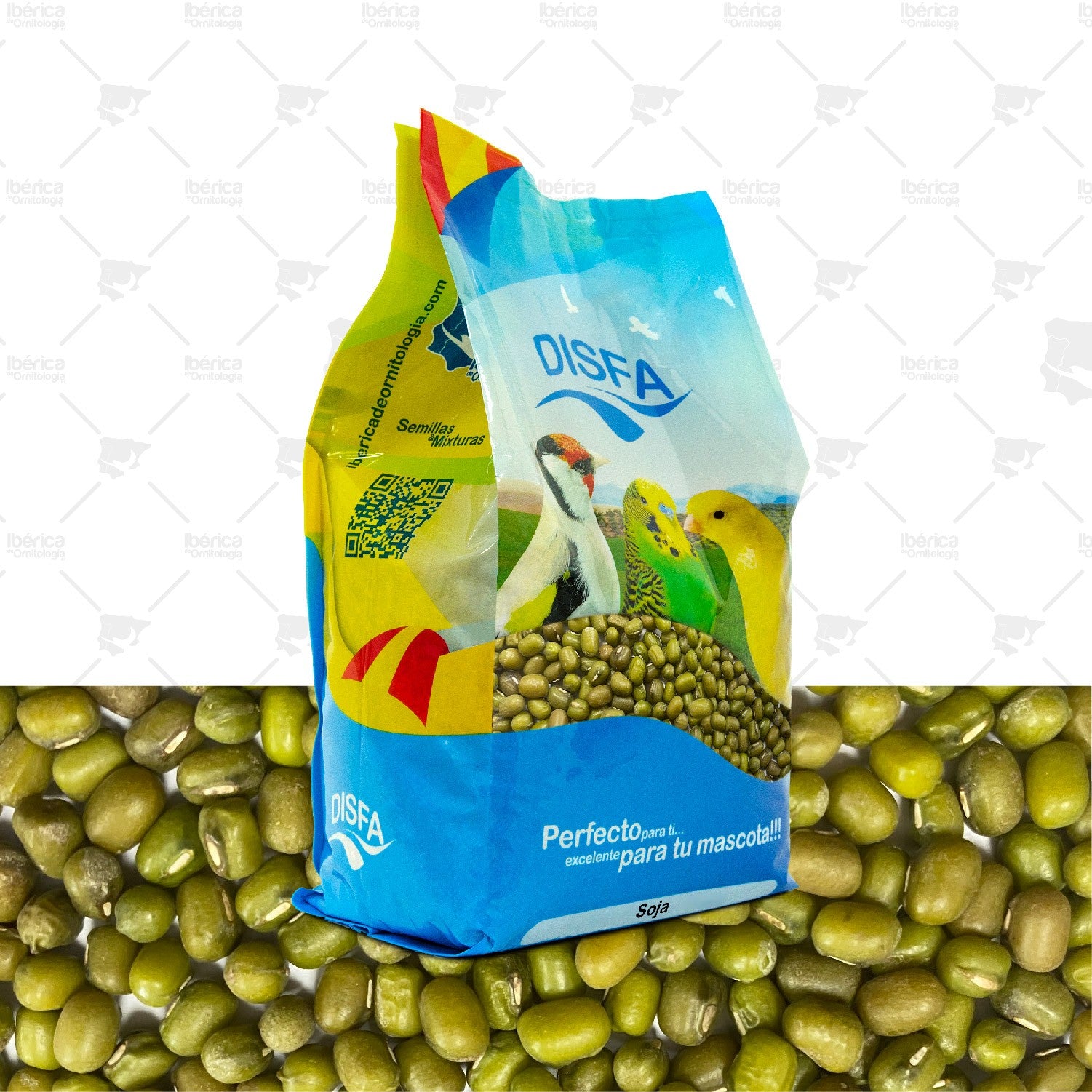 Soja Verde (Disfa), semillas de gran valor nutricional para aves, ideales para germinación ibericadeornitologia