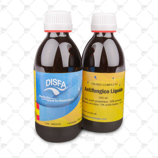 Antifúngico Líquido 250 ml Disfa: Ideal para eliminar problemas de hongos y bacterias. ibericadeornitologia